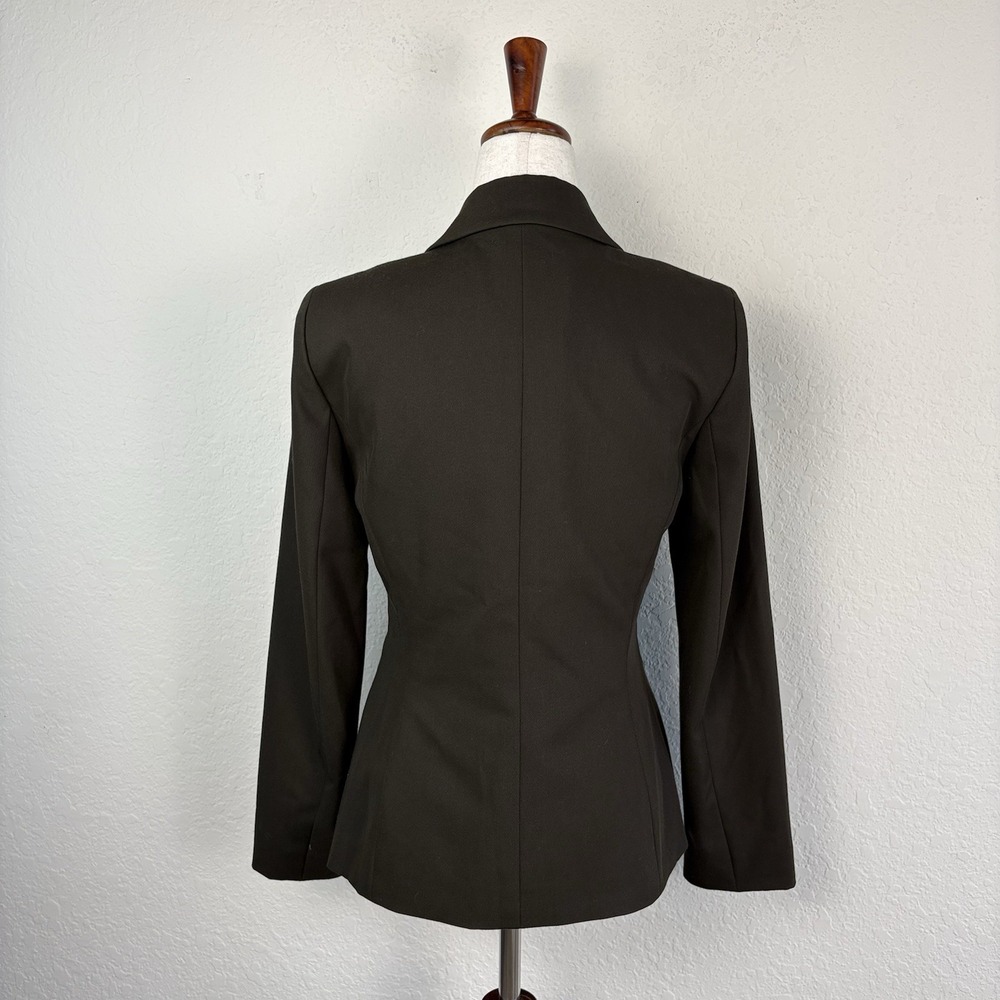Antonio Melani 2 Blazer Jacket Double Breasted Brown Tailored Military Career - Picture 4 of 6